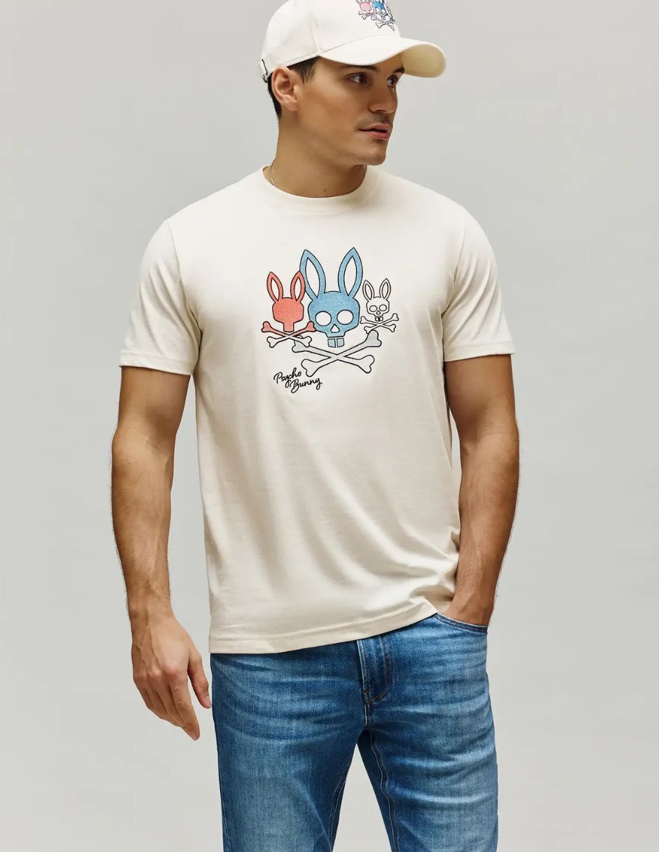 Playera psycho bunny cuello redondo para hombre