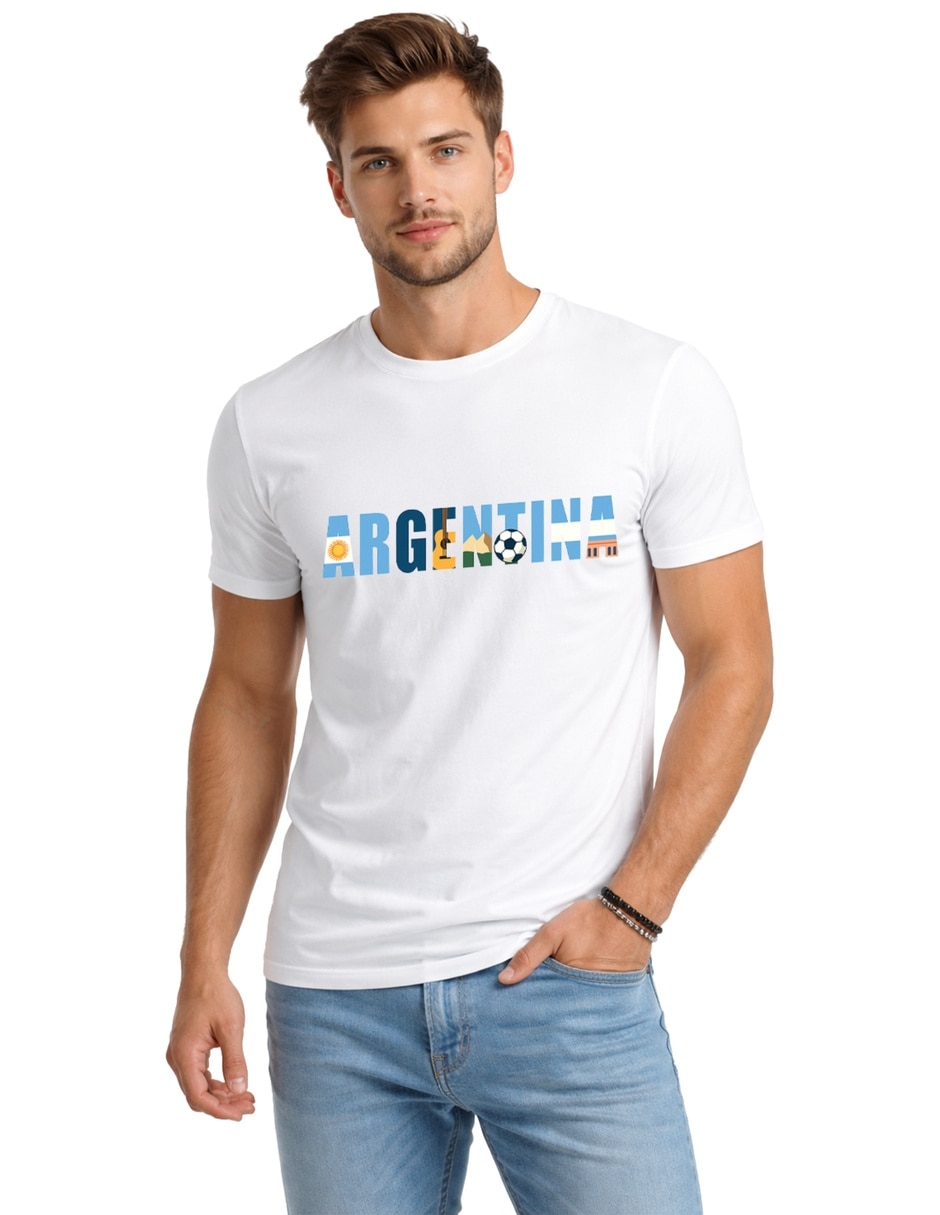 Playera cuello redondo para hombre