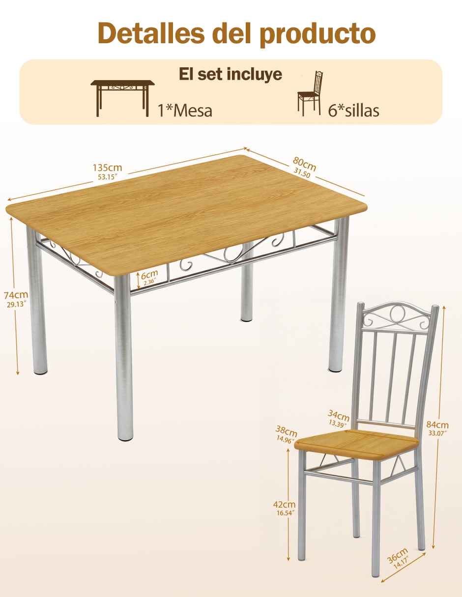 Comedor Nuestro Nido para 6 personas