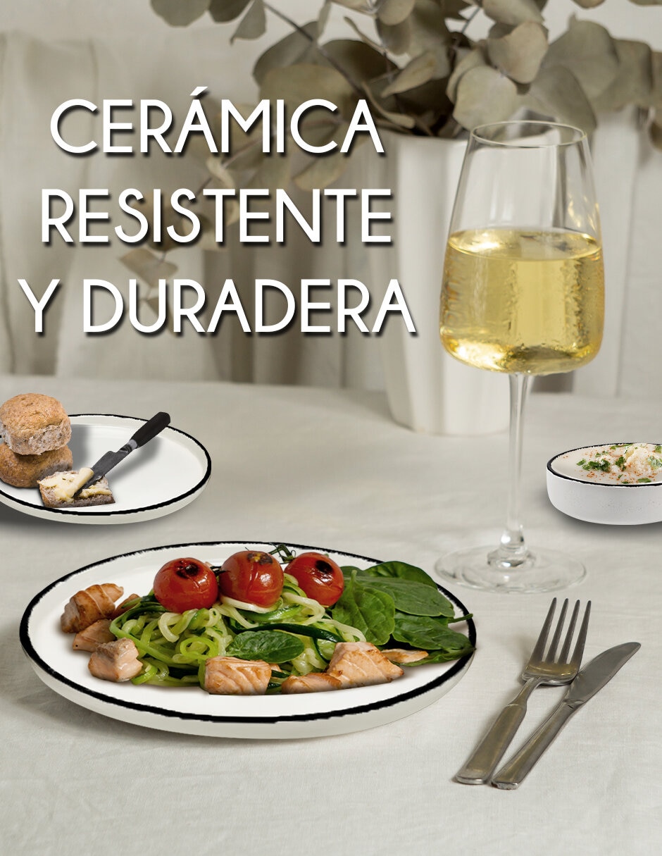 Vajilla cerrada Red Velvet Viva de cerámica para 4 personas
