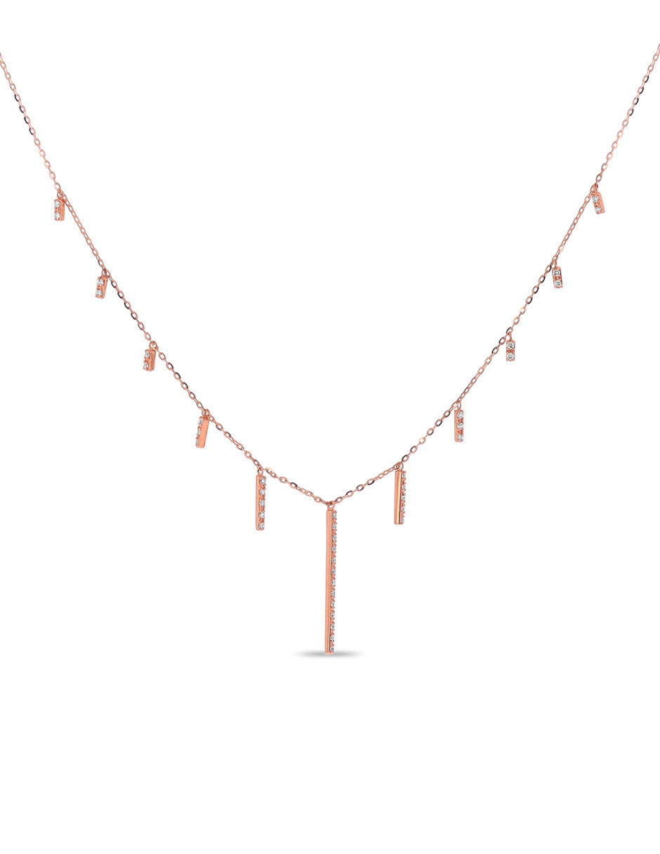 Gargantilla de oro rosa 14 K 2