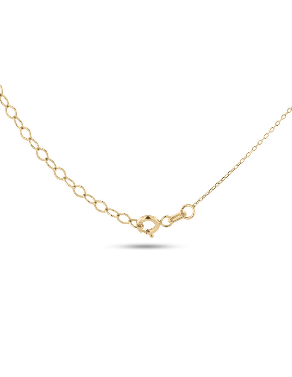 De corazón taza de oro amarillo 14 k