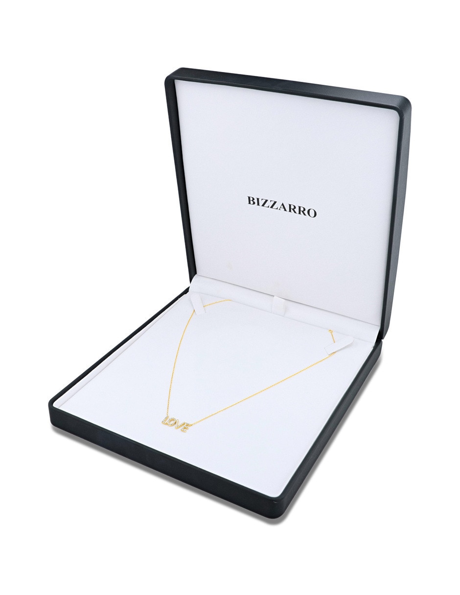 Gargantilla Love de letras de oro florentino 14 K 3