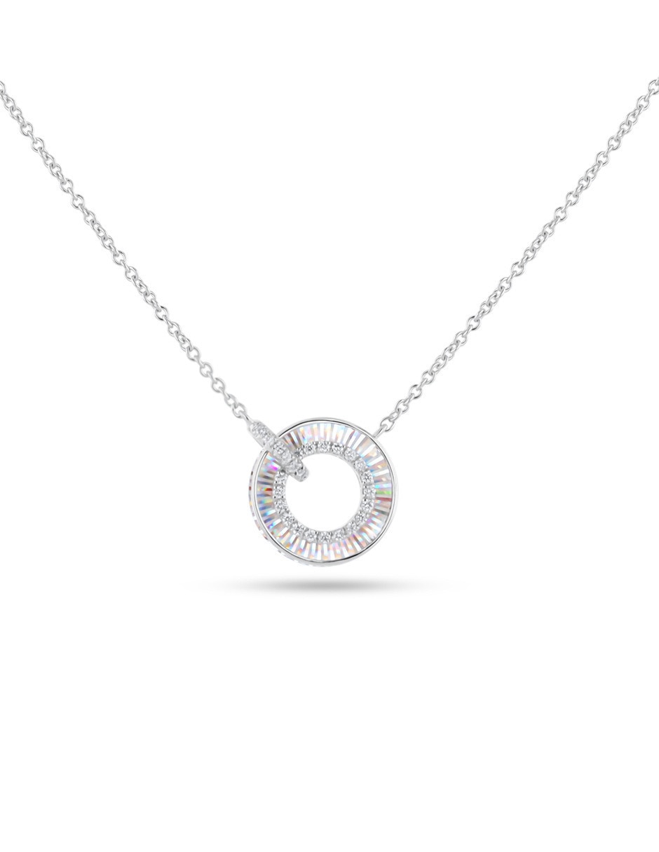 Gargantilla de oro blanco 14 k Gargantilla de oro blanco 14 k