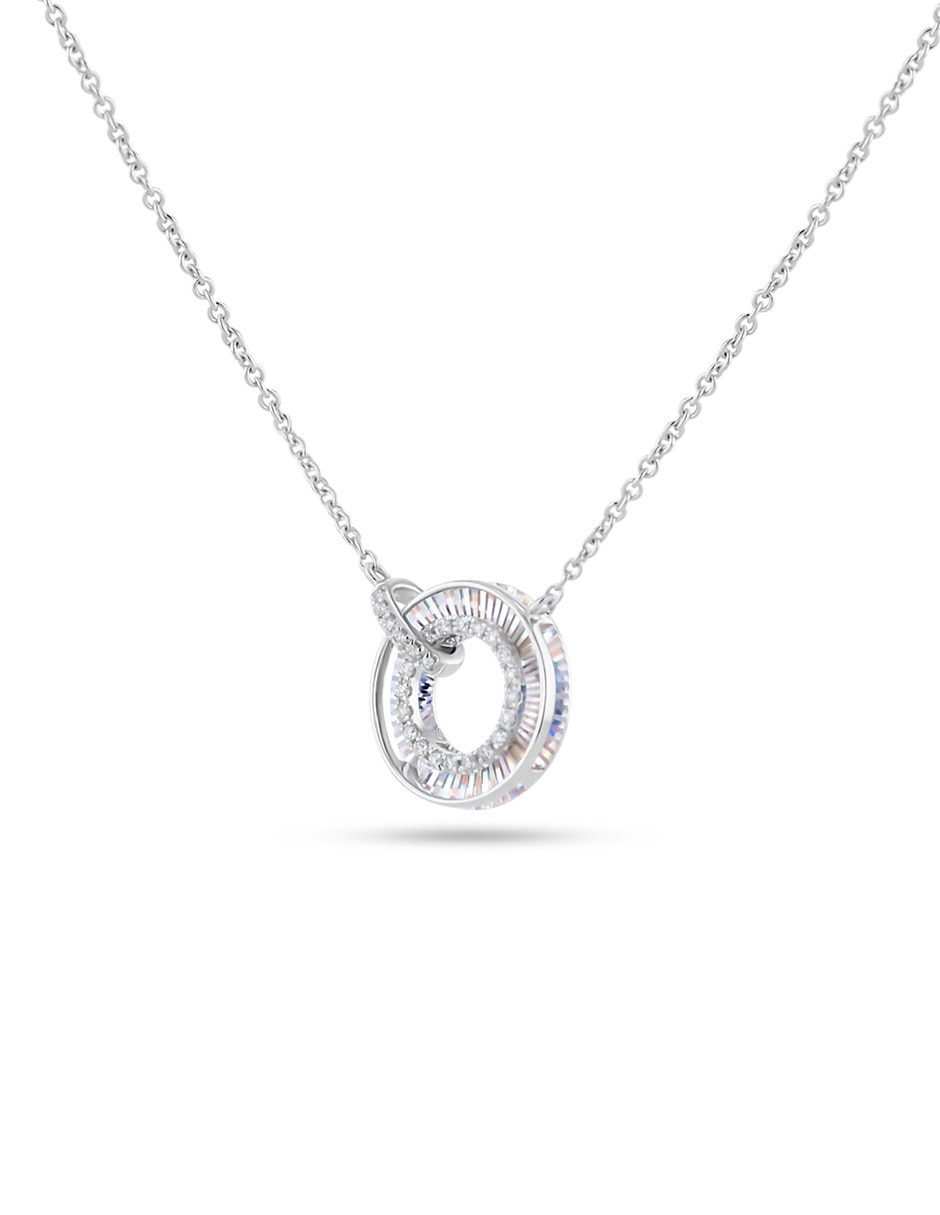 Gargantilla de oro blanco 14 k 2