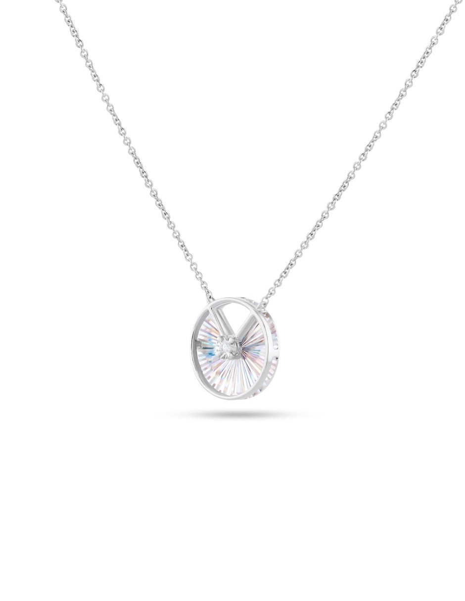 De circular joyerias bizzarro taza de oro blanco 14 k