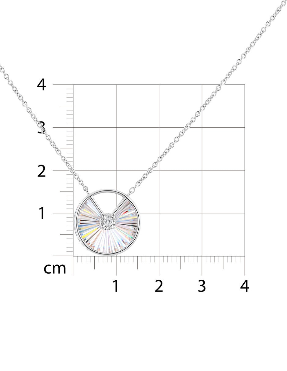 Gargantilla de oro blanco 14 K 5
