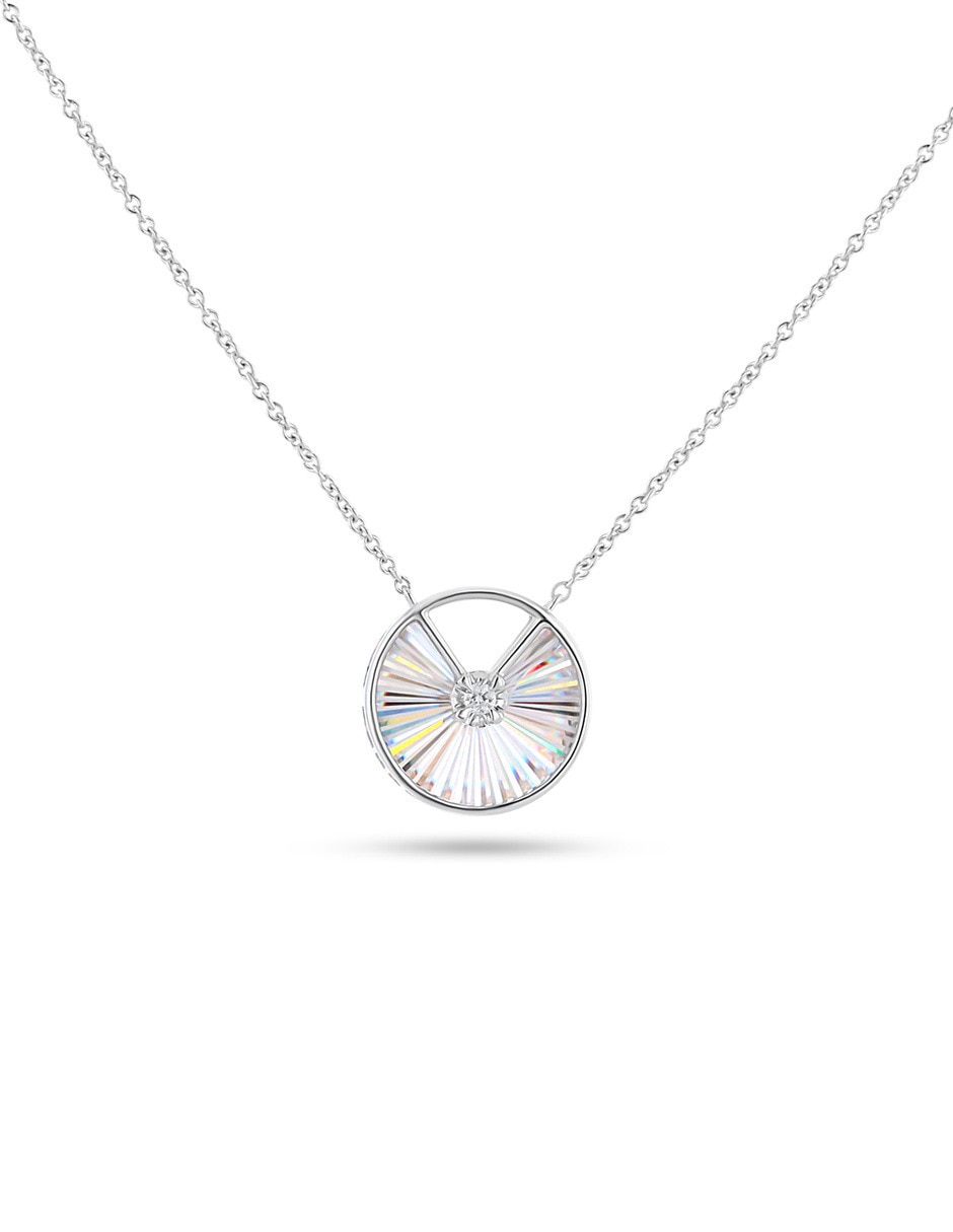 Gargantilla de oro blanco 14 K 2