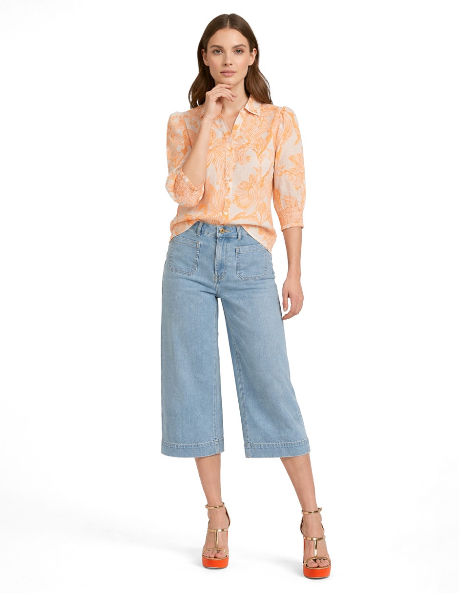 Blusa Foley's manga 3/4 para mujer