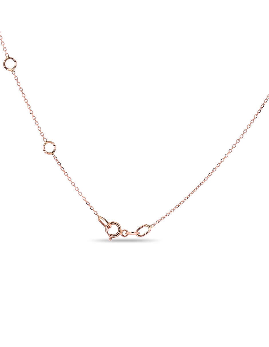 Gargantilla de niños de oro rosa 14 K 2