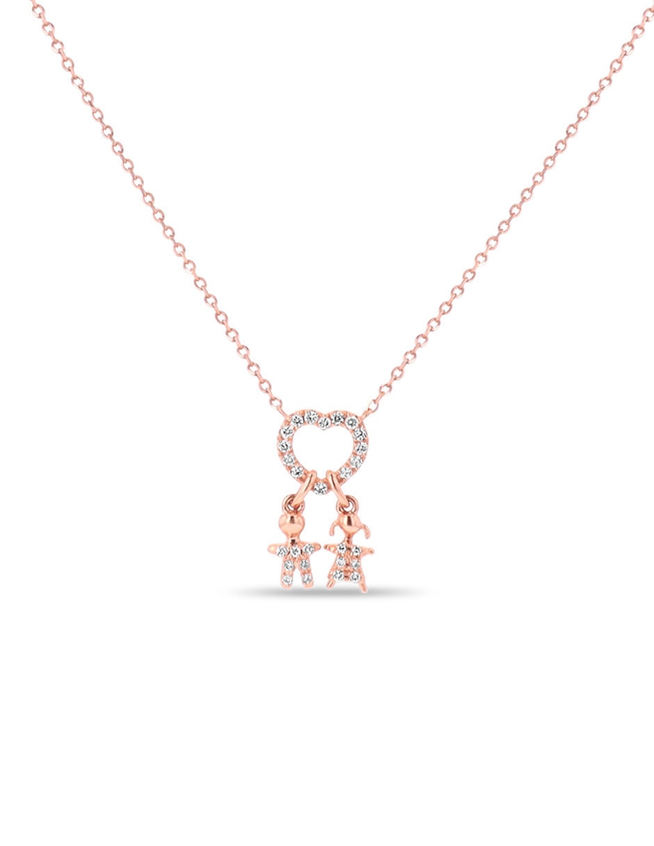 Gargantilla de niños de oro rosa 14 K Gargantilla de niños de oro rosa 14 K