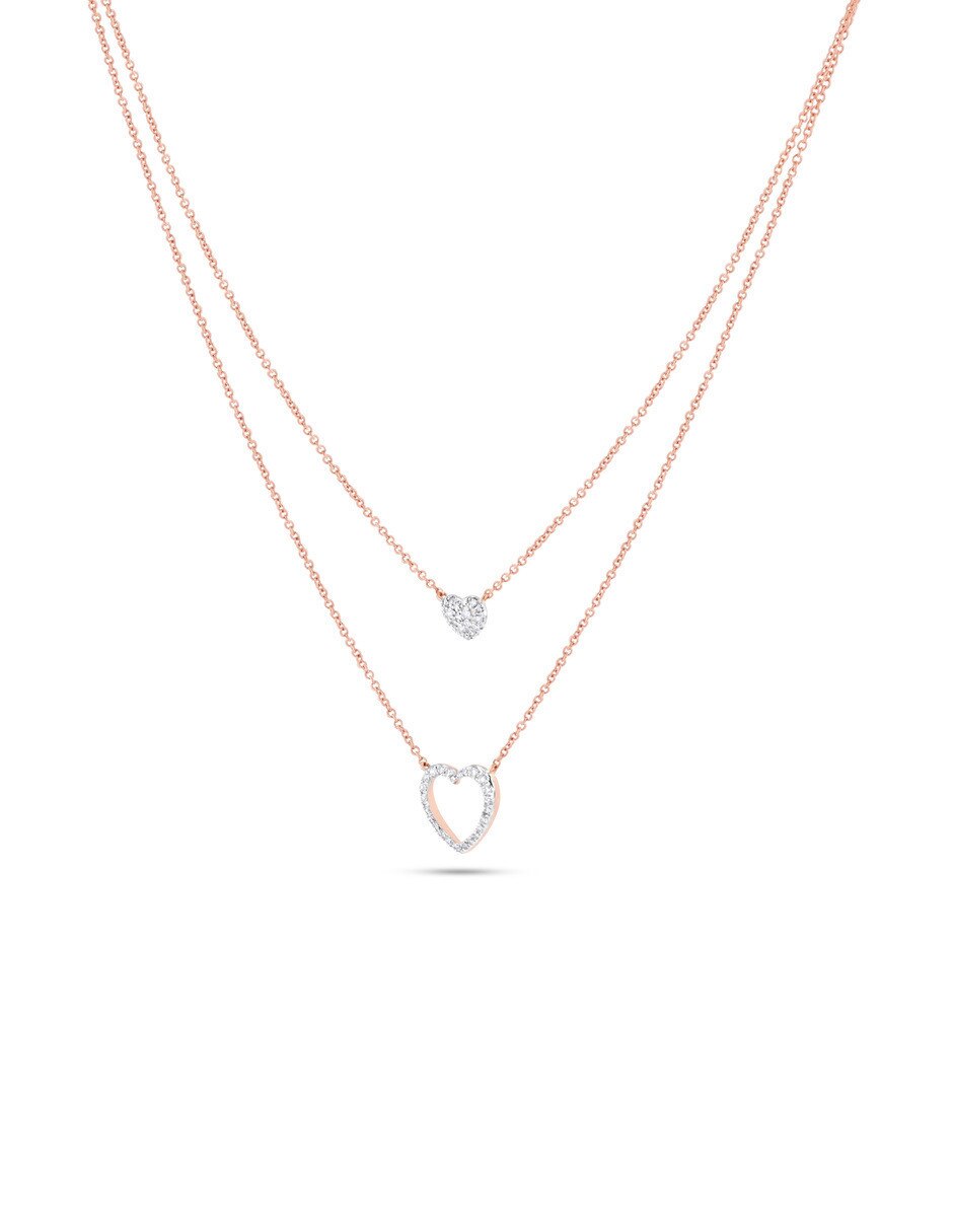 Gargantilla de oro rosa 14 K