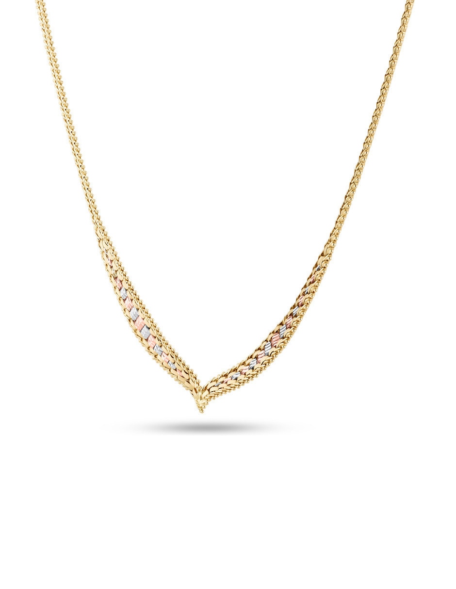 Gargantilla oro florentino 14 K 4