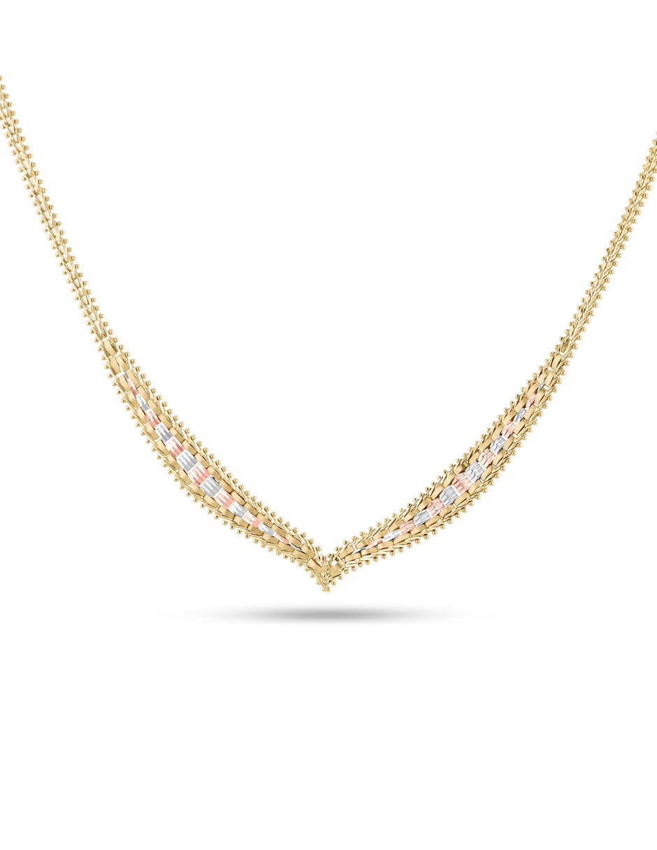 Gargantilla oro florentino 14 K