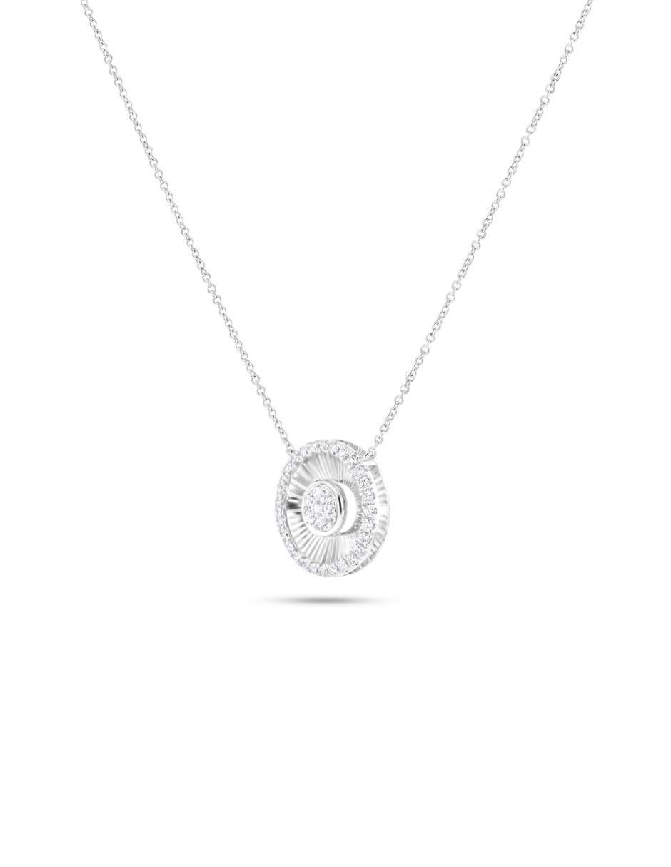 Collar de oro blanco 14 K 3