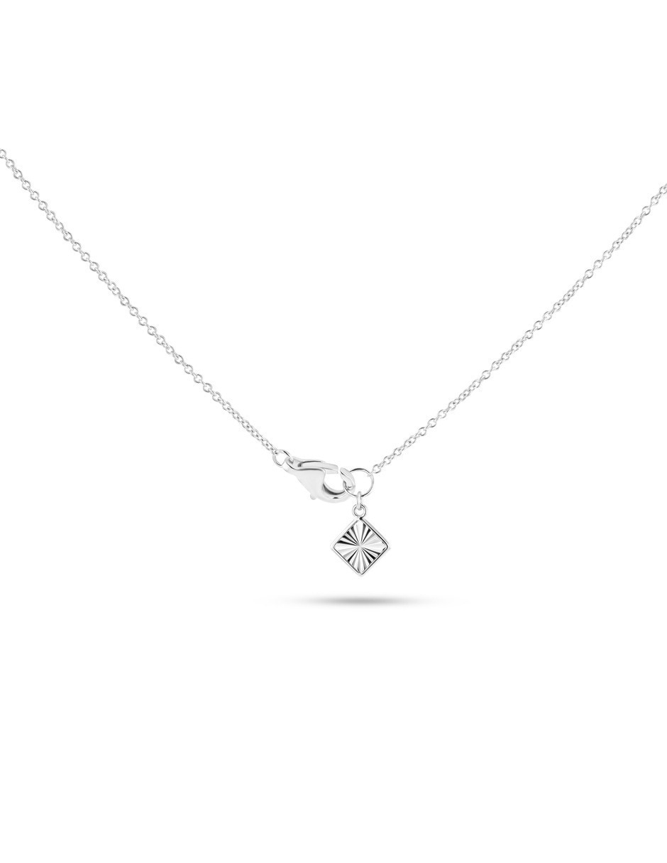 Collar de oro blanco 14 K 5