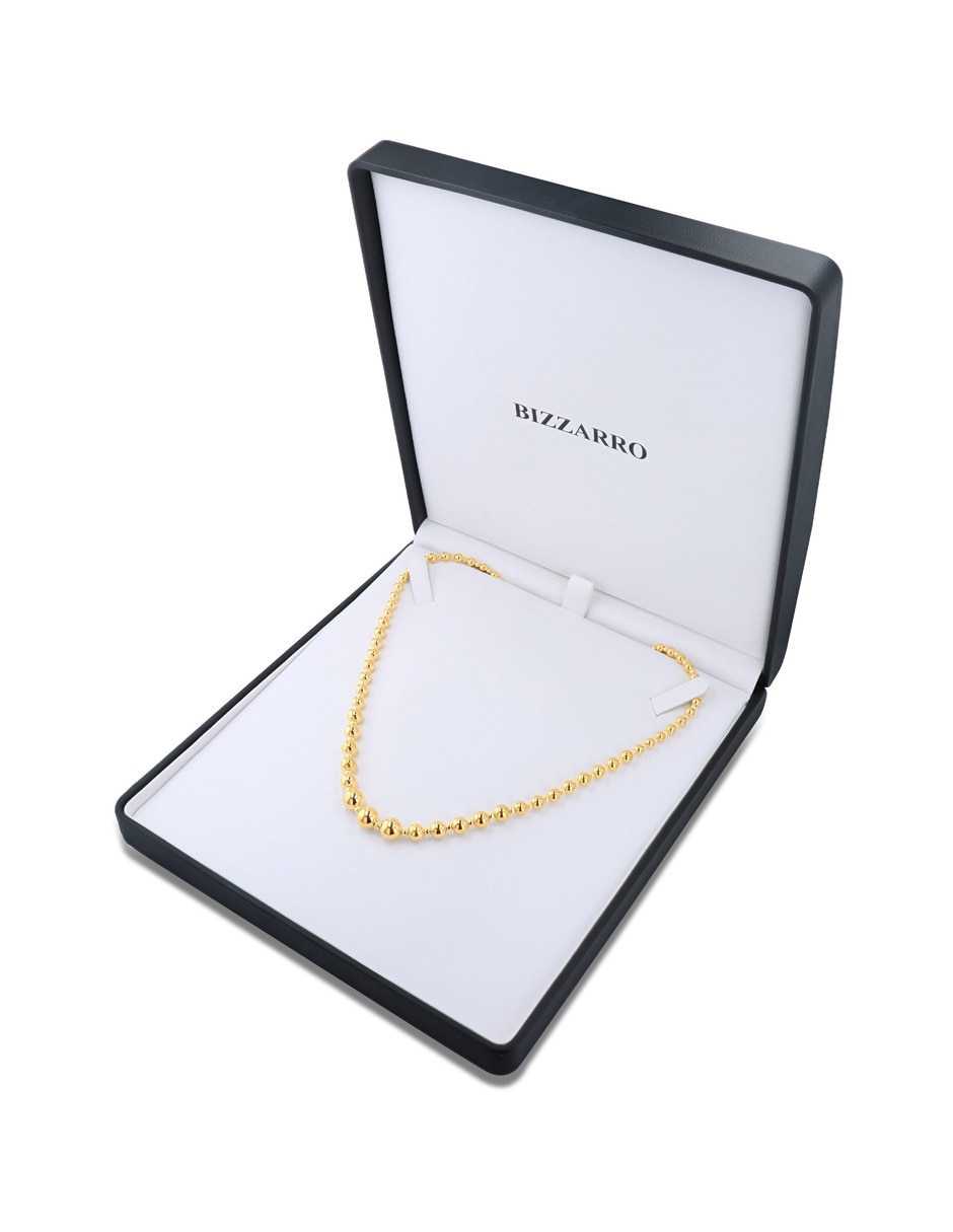 Gargantilla forma de esfera Joyerias Bizzarro de oro amarillo 14 K