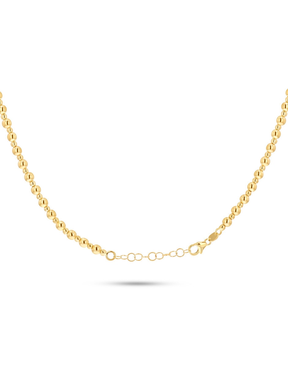 Gargantilla forma de esfera Joyerias Bizzarro de oro amarillo 14 K