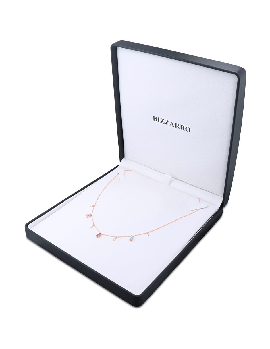 Collar de oro rosa 14 K 4