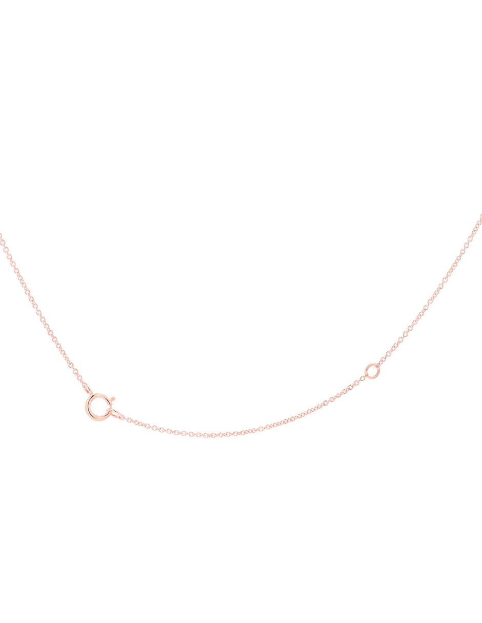 Collar de oro rosa 14 K 5
