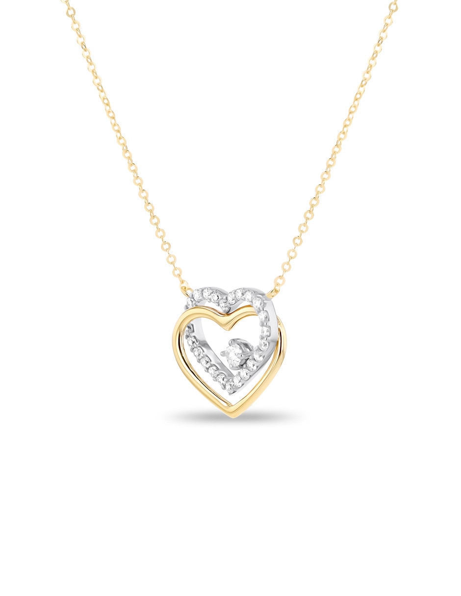 Gargantilla de corazón Joyerias Bizzarro de oro amarillo 10 K