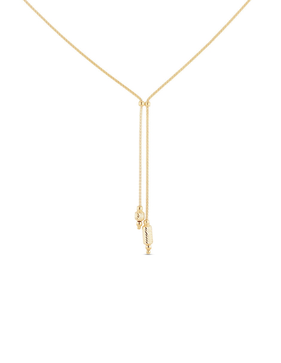 Collar de oro amarillo 14 K