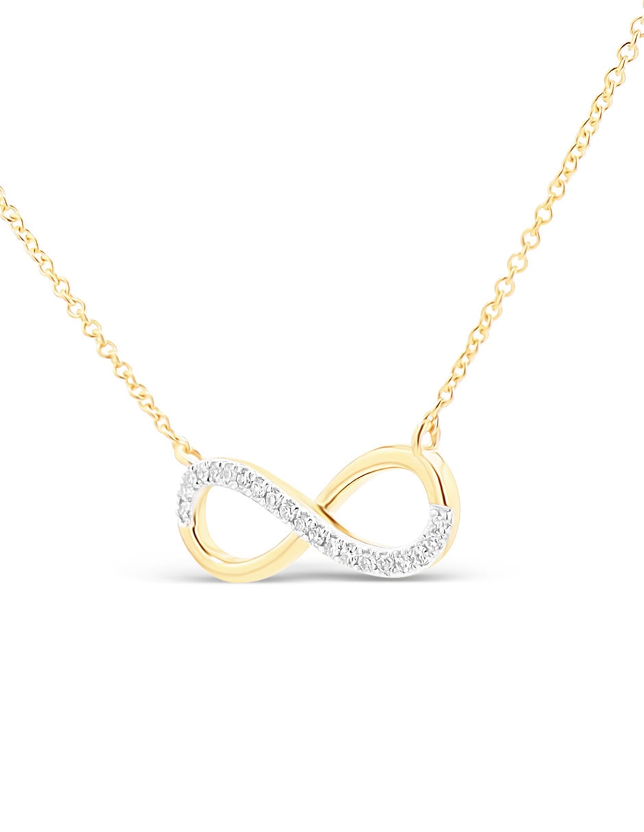 Collar Infinito Joyeria Bizzarro de oro amarillo 14 K