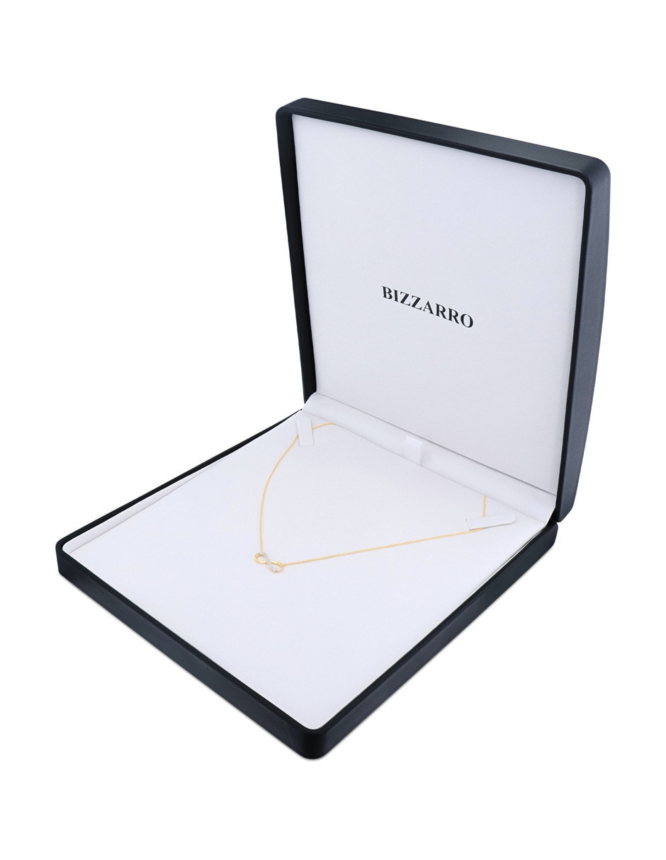 Collar Infinito Joyeria Bizzarro de oro amarillo 14 K