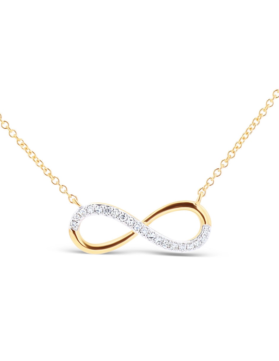 Collar Infinito Joyeria Bizzarro de oro amarillo 14 K