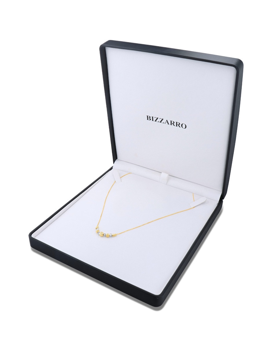 Collar esfera de oro amarillo 14 K 7