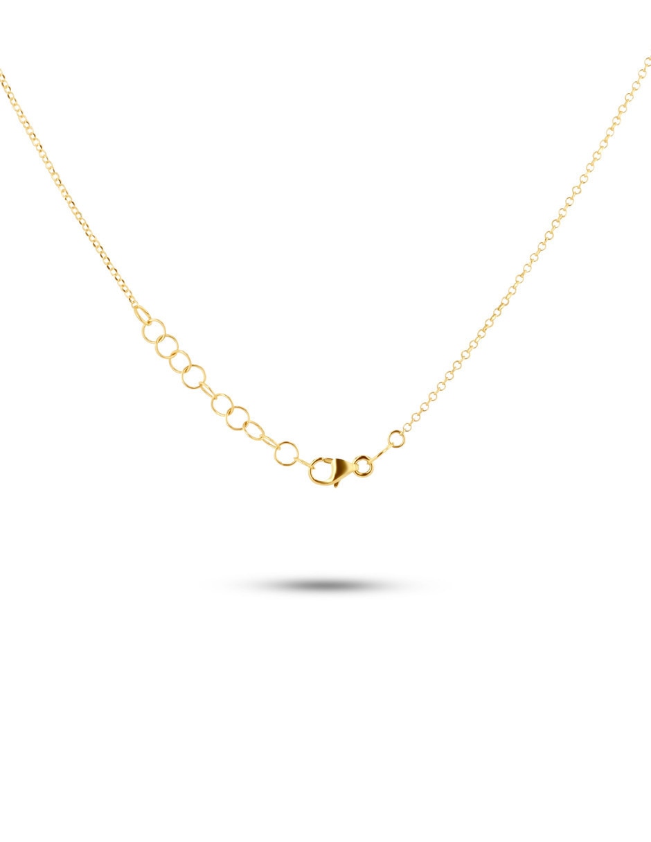 Collar esfera de oro amarillo 14 K
