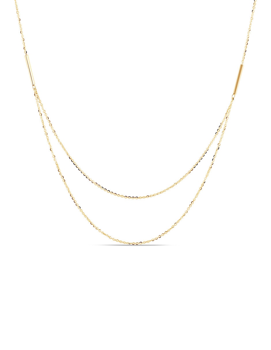 Collar de oro amarillo 14 K