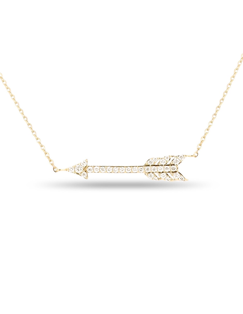 Gargantilla Flecha de oro amarillo 14 K