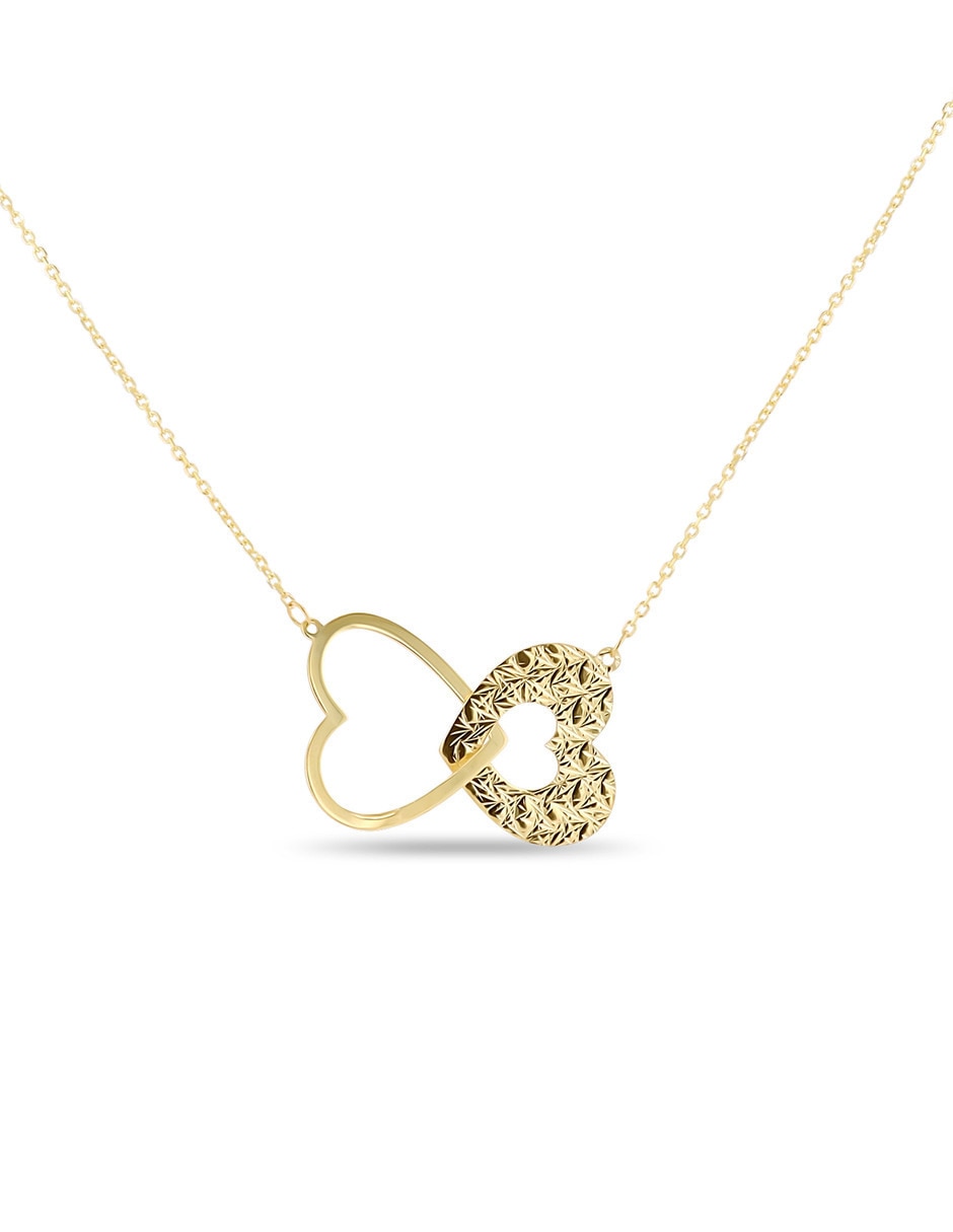 Gargantilla de corazón de oro amarillo 14 K