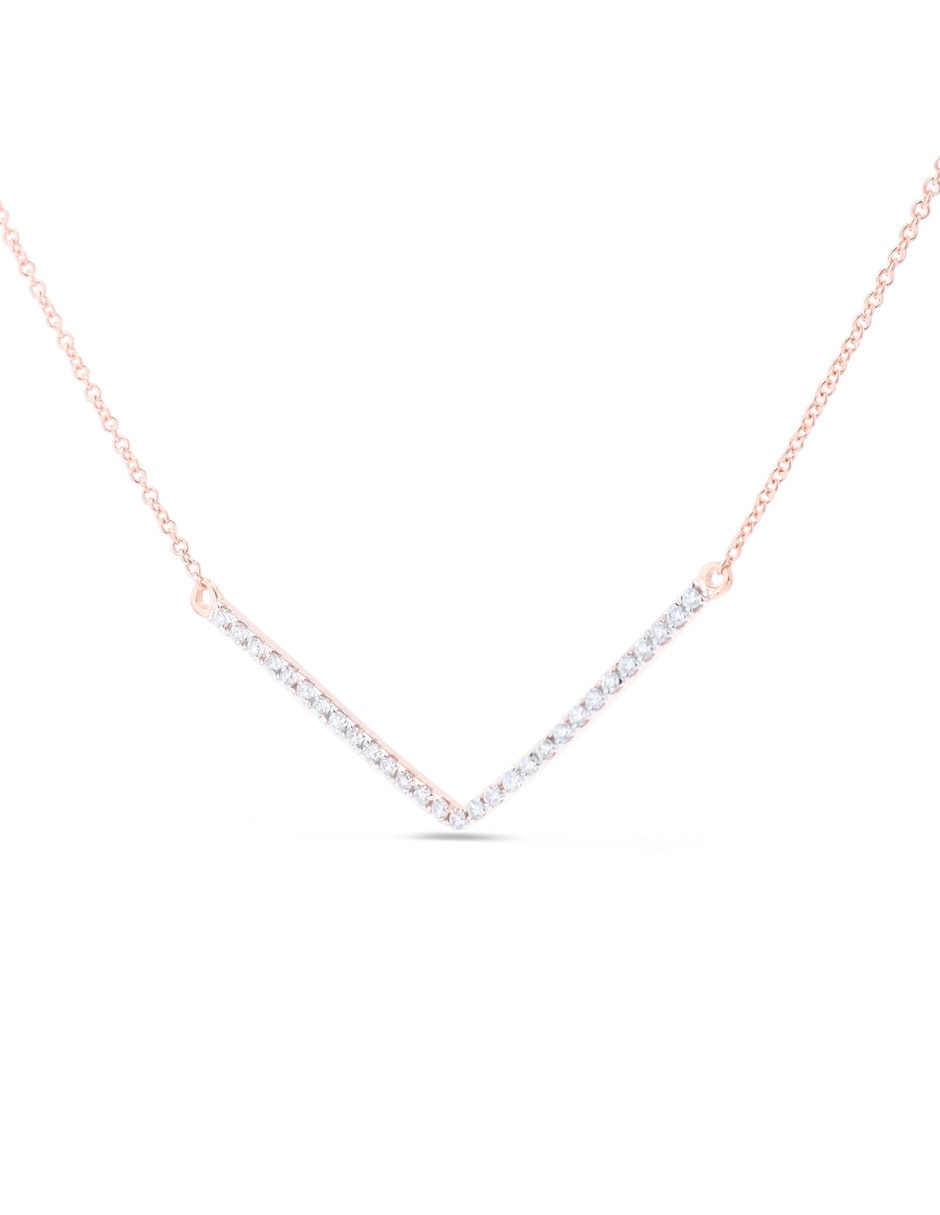 Gargantilla de oro rosa 14 K 7