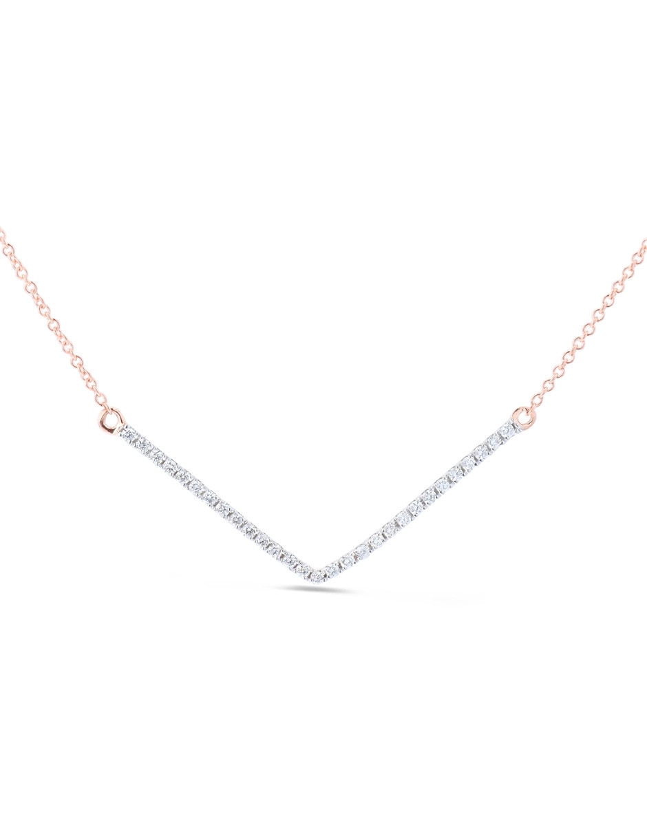 Gargantilla de oro rosa 14 K Gargantilla de oro rosa 14 K