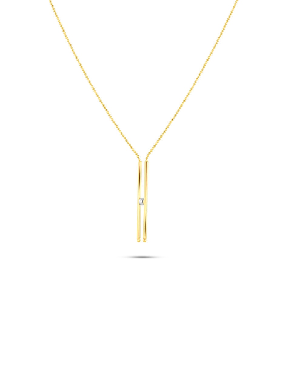 Collar de oro amarillo 14 K 4