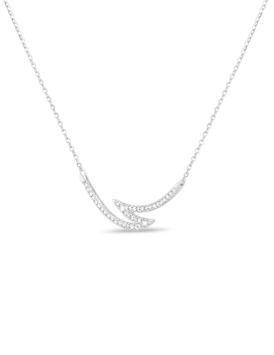 Gargantilla de oro blanco 14 K 4