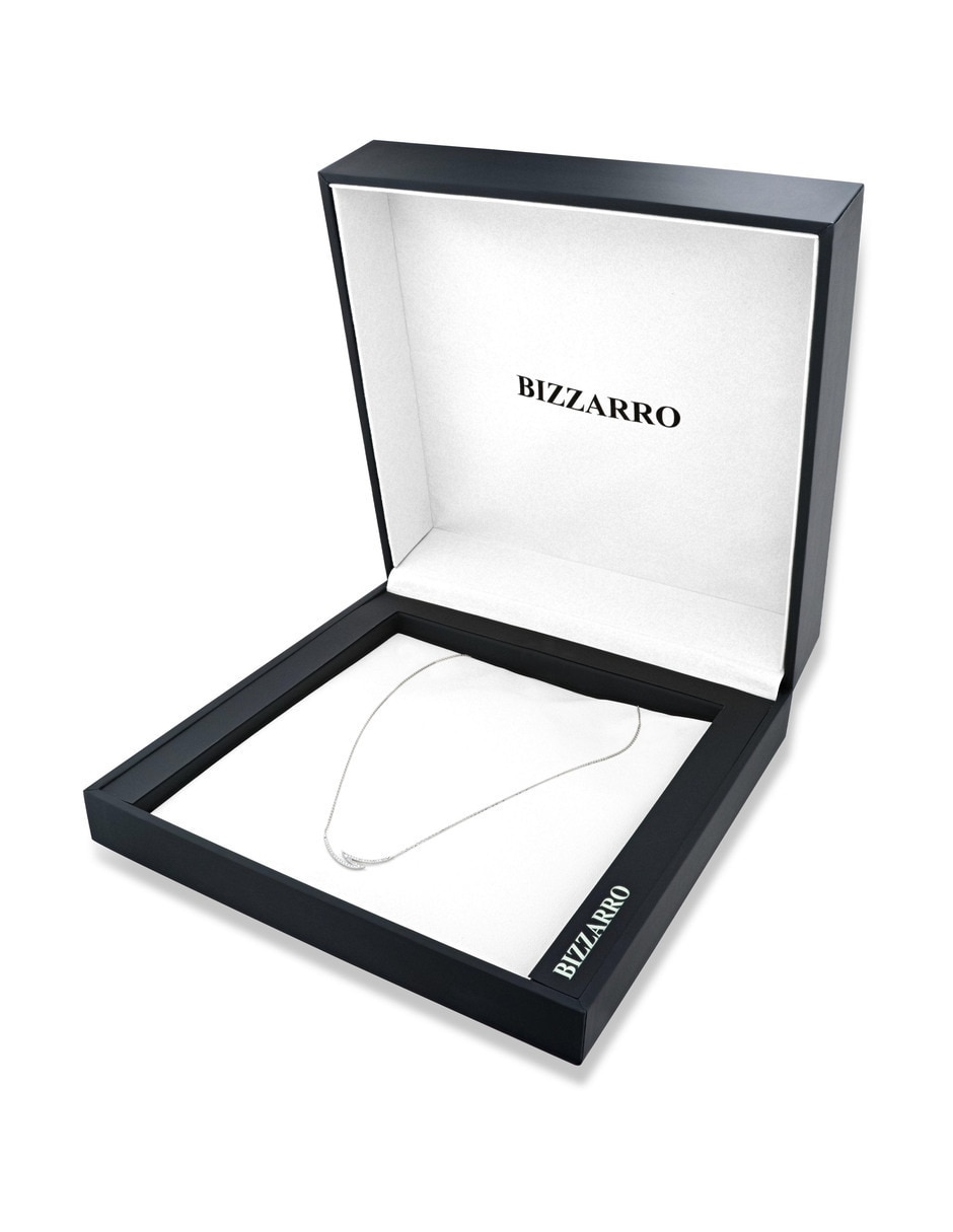 Gargantilla de oro blanco 14 K 3