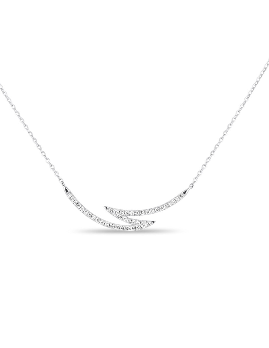 Gargantilla de oro blanco 14 K Gargantilla de oro blanco 14 K