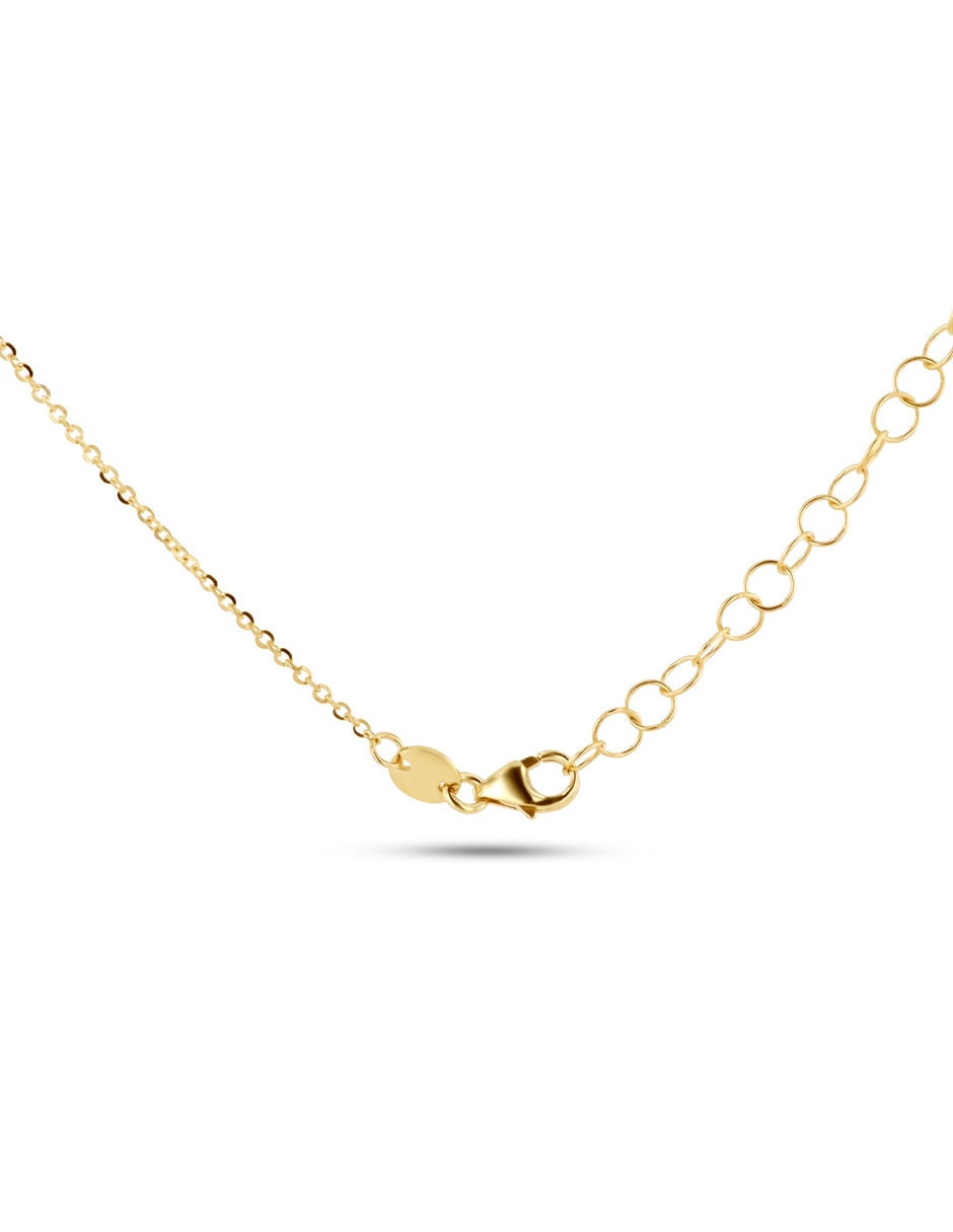 Gargantilla de esfera de oro florentino 14 K 2