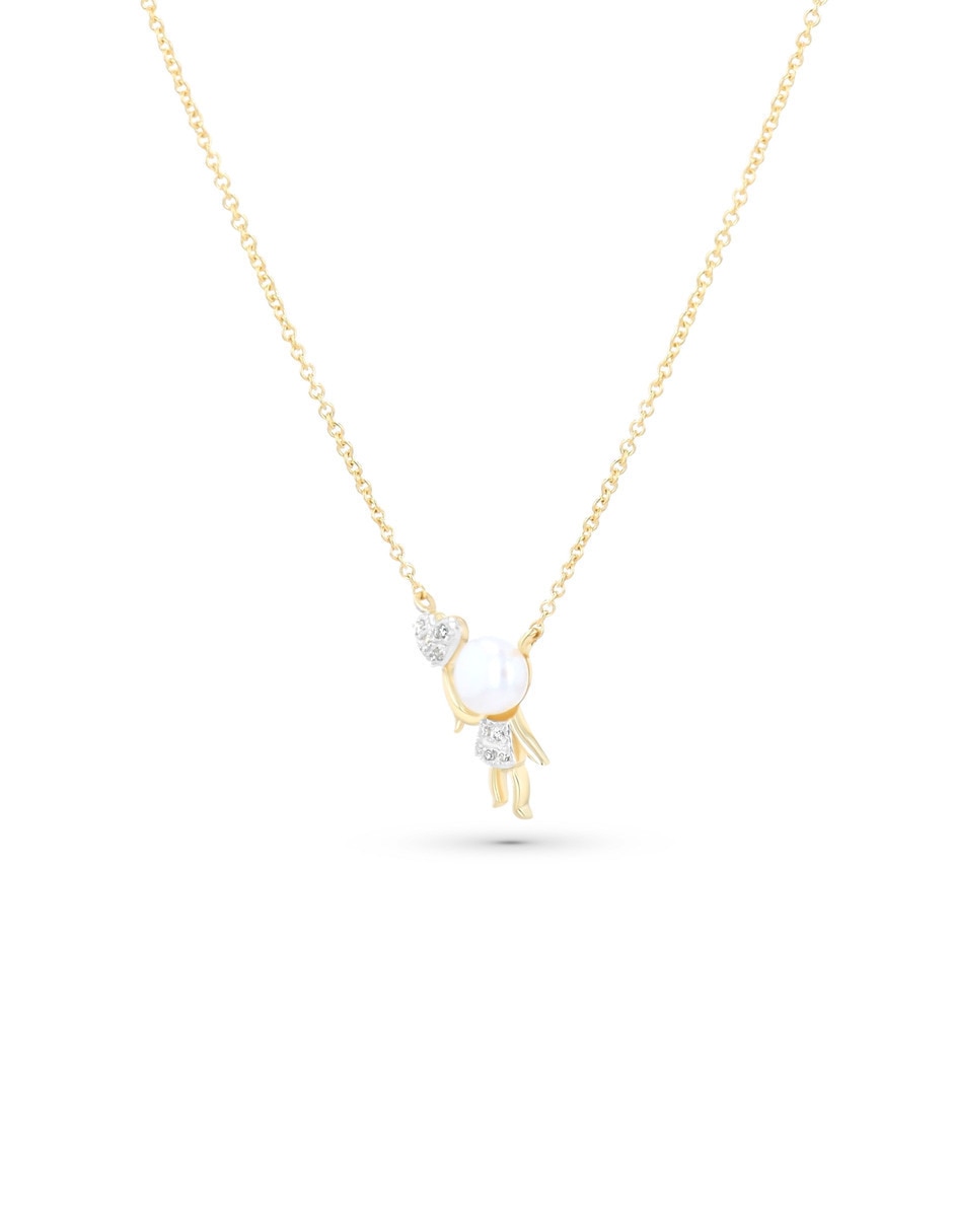 Gargantilla forma de niño Joyerias Bizzarro oro amarillo 14 K