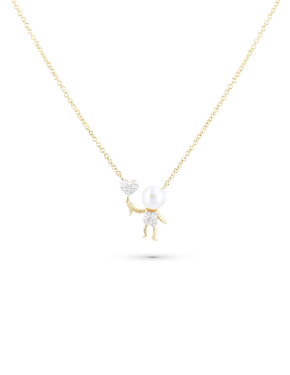 Gargantilla forma de niño oro amarillo 14 K