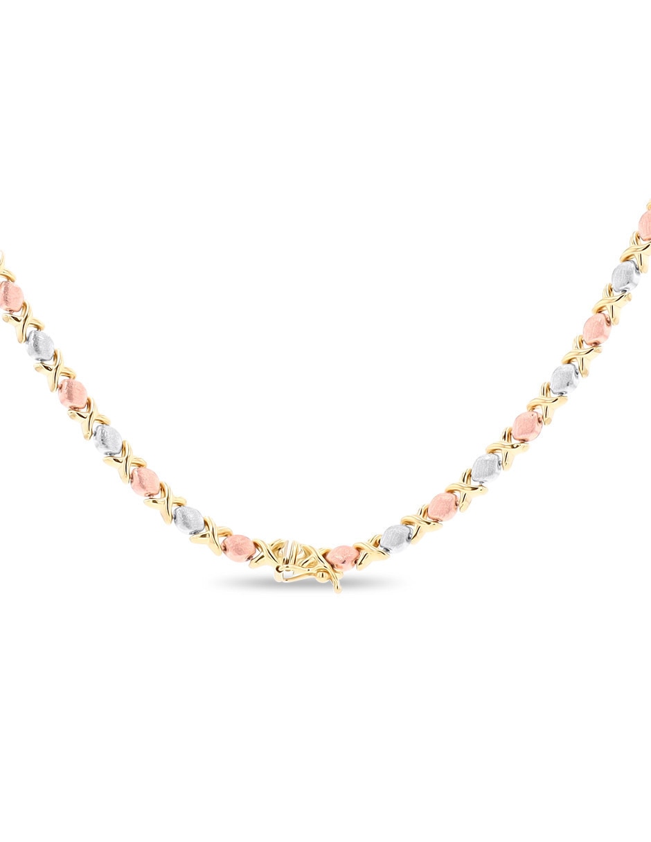 Gargantilla Joyerias Bizzarro de oro florentino 14 K