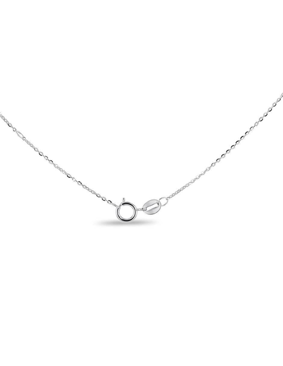 Collar Love de letras Joyerias Bizzarro de oro blanco 14 K