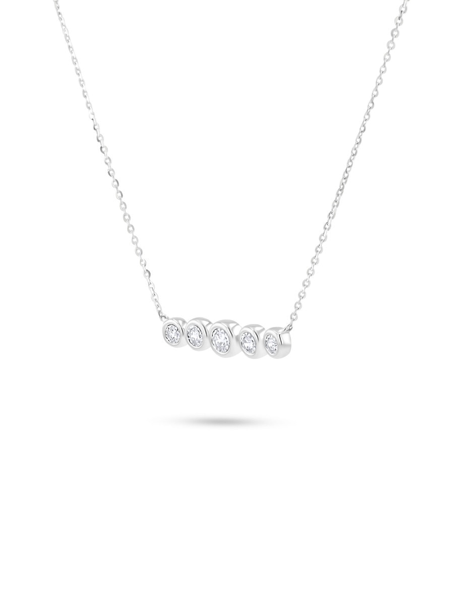 Collar de Oro blanco 14 K