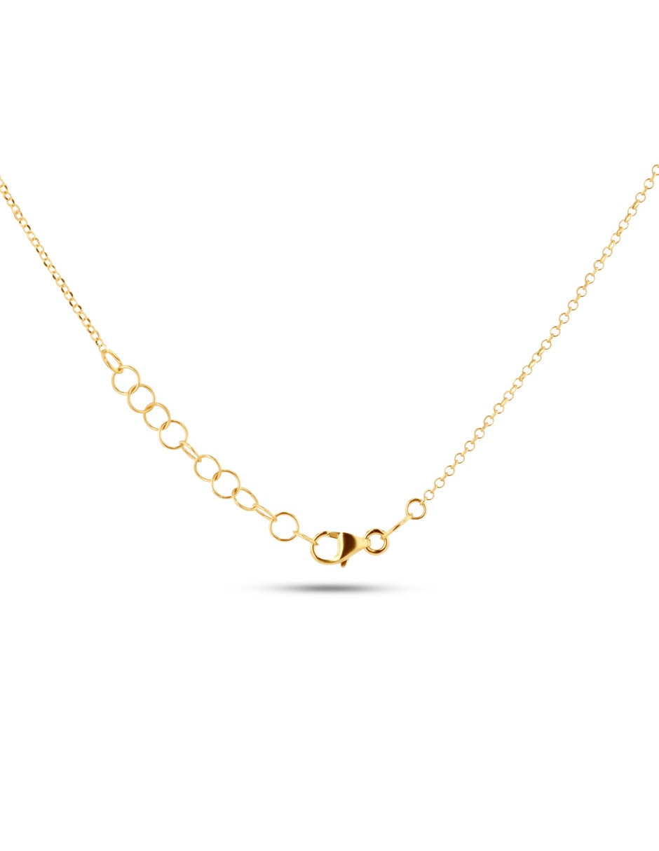 Gargantilla de esfera de oro florentino 14 K 5