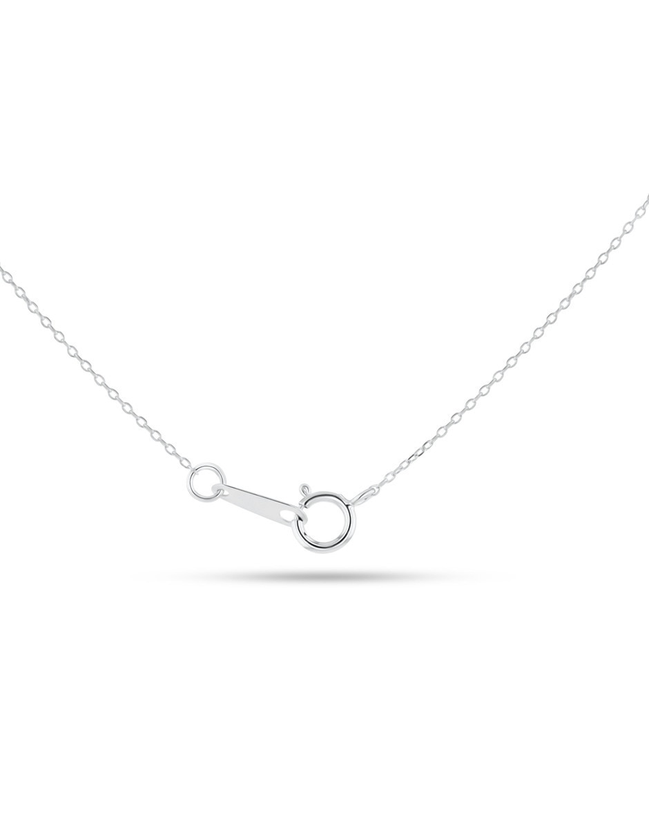 Collar de oro blanco 14 K