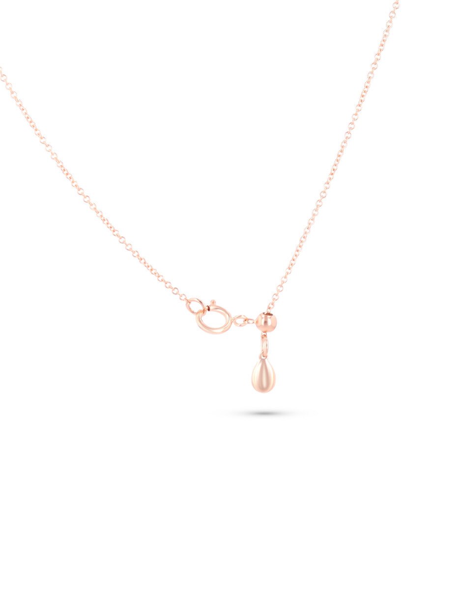 De corazón taza de oro rosa 14 k 5