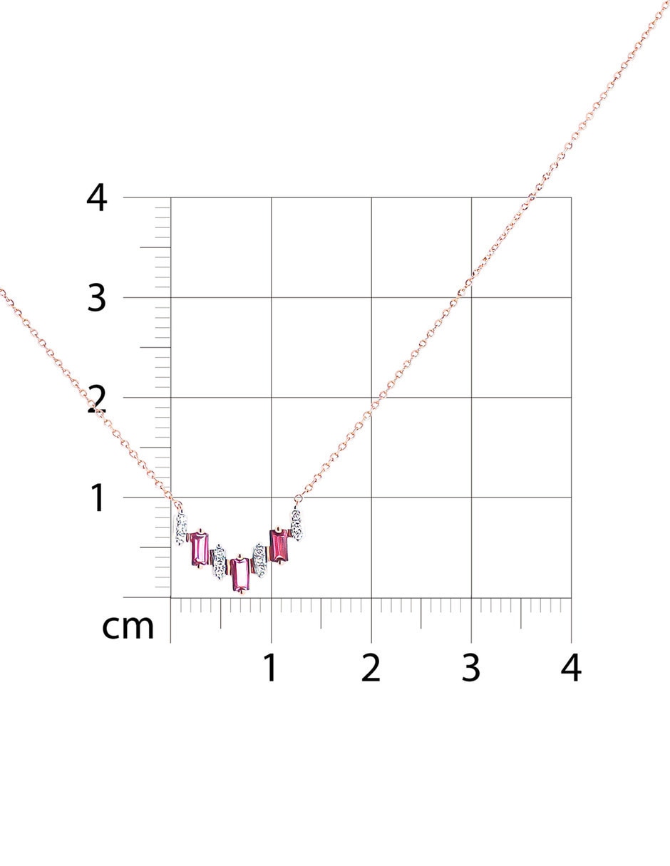 Gargantilla de oro rosa 14 K 2